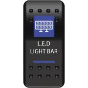 Moose Offroad LLB-PWR Rocker Switch - LED Lightbar (Single Pole, Single Throw)