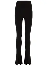 Norma Kamali Spat Stretch-jersey Flared Leggings - Black - XS (UK6 / XS) XS (UK6 / XS)