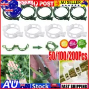 50/100PCS Tomato Greenhouse Ties Veggie Plant Support Clips Garden trellis StaSW