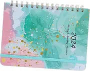 OFFSCH Floral Academic Planner Monthly Planning Calendar Multi Function Notebook for Daily Writing Sketching Stylish Home Accessory Students Professionals
