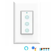 Smart Wi-Fi Switch Light & Fan 3 in1 Triple Light Switch works with Alexa Google