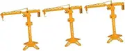 CAXUSD 3pcs Construction Tower Cranes Model Plastic Rotate Slewing Crane Toy for Boys and Girls Buildable Birthday Decor