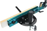 Triden Table Saw Miter Gauge Extension System With Aluminum Fence, Telescoping Fence and Flip Stop