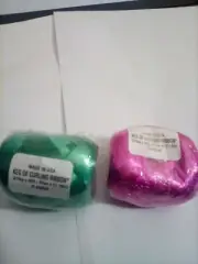 NEW 2 Keg'S of Curling Ribbon 3/16" X 40 ' Pink & Green FREE SHIPPING
