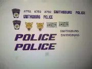 Smithsburg Maryland Police Patrol Car Decals 1:43 custom