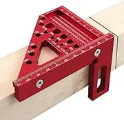 3D Carpenter's Angle Measuring Tools, High Precision Layout Measuring Tool, Multifunctional Protractor Woodworking 22.5°-90°, Scribing Tool Protractor for Carpenters