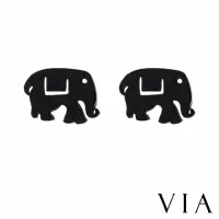在飛比找momo購物網優惠-【VIA】白鋼耳釘 大象耳釘/動物系列 可愛大象造型白鋼耳釘