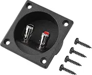 2Pcs Speaker Box, Speaker Terminals Speaker Box Terminal Speaker Wire Terminals Binding Post Cable Square Spring Cup Connector