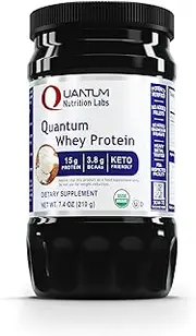 Quantum Whey - 100% Quantum Whey Protein, Typically 15% Glycomacropeptides - The Gold Standard in Full-Bodied, Great-Tasting Protein Powder, 10oz Powder
