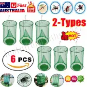 Ranch Fly Trap Bag Reusable Catcher Killer Cage Net Pest Bug Hanging Catch RY