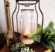 Partylite VINTAGE MILK BOTTLE LANTERN CANDLE HOLDER