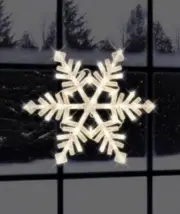 Light Snowflake Window wall tree fence Use all winter season New 43 lights