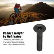 (Black) Headset Stem Top Cap Fixing Bolt M6x30mm Bike Stem Bolt Screw EJ