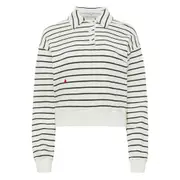 [Jw Anderson] Jw Anderson Striped Polo Shirt XS WHITE/BROWN