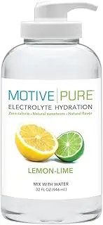 MOTIVE PURE Electrolyte Hydration, Lemon-Lime, 32 oz Pump Bottle