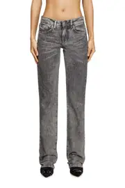 [Diesel] Diesel - Bootcut Jeans - D-Gianna - Jeans - Woman - Grey 29 Grey