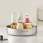 Double-layer 360° Rotating Storage Tray Round Spice Storage Rack Kitchen