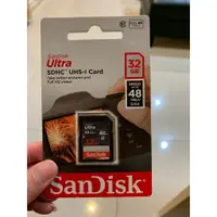 在飛比找蝦皮購物優惠-SanDisk Ultra SDHC Class10 32G