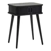 Cooper & Co. Curve 45cm Bedside Table Black