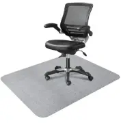 Desk Chair Mat for Hardwood & Tile Floor, 47"x36" Office 47" x 36" Light Gray