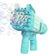 Electric Gatling Bubble Gun for Kids with Soap Solution Indoor and Outdor playin