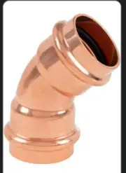 *LOT *NEW* (4) FNW Press 2" 45° Degree Elbow Copper ProPress Fitting- Plumbing