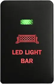 12V LED Light BAR Push Button Switch LED Green red On-Off for Mitsubishi Pajero Sport QE Triton MQ MR Outlander ZK Mirage LA