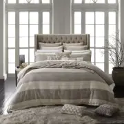Aztec Linen King bed Quilt Cover Set by Private Collection