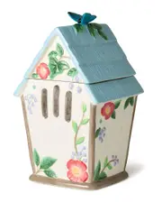 Certified International Flora 3D Birdhouse Cookie Jar