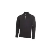 ***BRAND NEW*** Calvin Klein Half Zip Lined Sweater - Charcoal