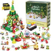 Advent Calendar 2024 Building Blocks, 24 Days Christmas Countdown Calender Kids