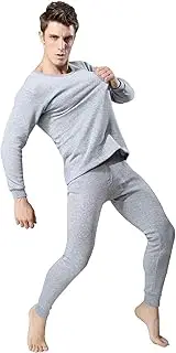 [Legou] Men's Soft Stretchy Thermal Top & Bottom Underwear Set