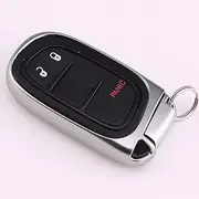 FLJKCT TPU Remote Smart Key Cover Case Shell,for Dodge Journey Charger,for Jeep Renegade Grand Cherokee,for Chrysler 200 300