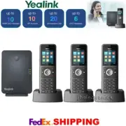 YEALINK W79P IP SIP DECT PHONE SYSTEM - 3 RUGGED IP67 CORDLESS HANDSETS