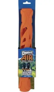 Chuckit! Breathe Right Fetch Stick Dog Toy, Large - Two Each Bundle