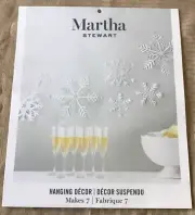 Martha Stewart Crafts Hanging Decor Makes 7 Glitter Vellum Snowflakes 2 Packs