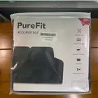 New Purefit 3 Seat Recliner Slipcover Black