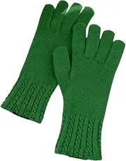 [JINZIJINYU] Ladies Knitted Glove Chain Twist Gloves Women Winter Fingerless Touch Screen Cycling Ski Gloves