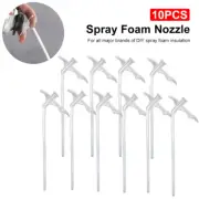 10pcs Spray Foam Replacement Tubes Nozzle Gap Filling Insulating Foam Tube DIY