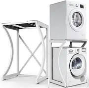 100cm Height Dryer Stand Adjustable Front Loading Portable Washer Machine Dryer Holder Shelf 220lbs Weight Capacit 67x60x100cm