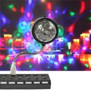USB Disco DJ Party LED RGB Light Stage Magic Ball Dance Strobe Night Car Lamp