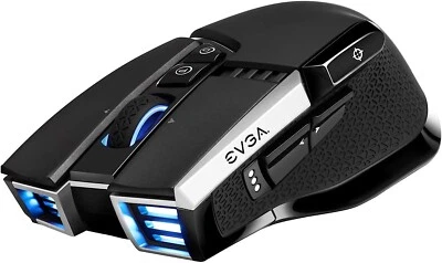 EVGA X20 Wireless Gaming Mouse, Wireless, Black, Customizable, 16,000 DPI, 5 Pro