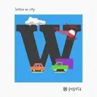 Letter W City Needlepoint Kit or Canvas