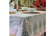 Garland Block-Printed Tablecloth