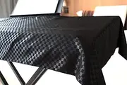 Clairevoire Universal Keyboard & Digital Piano Dust Cover for 76 keys - 88 keys | Book-stand opening | Double layered for additional protection | Size-M | 24.8 X 59 inches Ebony Black waterproof