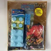 Lego Chima Pencil Case Sharpener Mini Journal Folder Set New Super Value Bundle