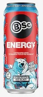 BSc Energy Sugar Free Ice Blast 12x500ml Cans