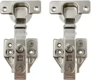 8 PCS Soft Cabinet Hinges, Full Overlay 107 Degree Soft Closing Door 4 Frameless