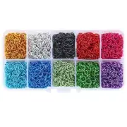 10 Colors Connecting Rings Jewelry Accessories for DIY Necklace Pendant Making