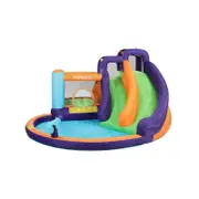 AirMyFun Inflatable Water Slide Kids Jumping Trampoline Castle Double Slide